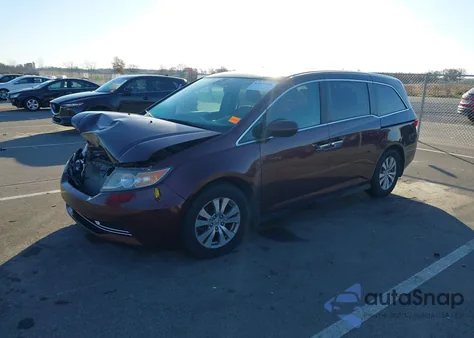 2014 Honda Odyssey Ex-L z USA, uszkodzony, nr VIN 5FNRL5H67EB108533